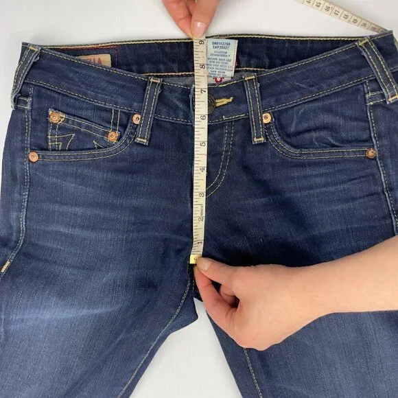 True Religion‎ Stella XXX Low Rise Skinny fit Dark Wash Stretch Jeans Size 26 - Picture 10 of 13